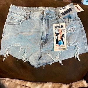 High Rise Jean Shorts